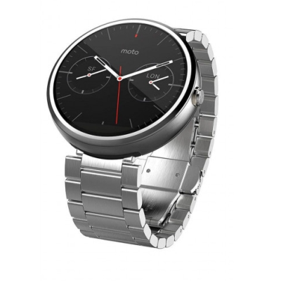 Смарт-годинник MOTOROLA MOTO 360 (1ST GEN) 46MM SMARTWATCH 18MM BAND LIGHT CHROME (MOTO360NTL18MTL)