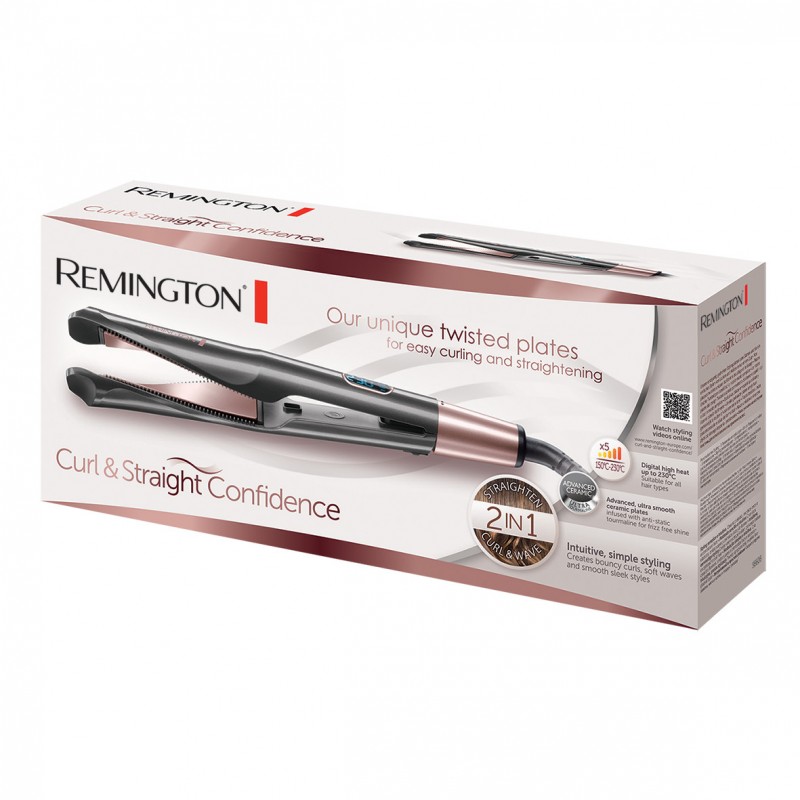 Стайлер (праска/плойка для волосся) Remington Curl & Straight Confidence S6606