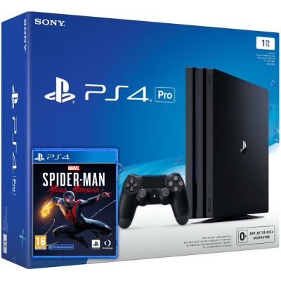 Стаціонарна ігрова приставка Sony Playstation 4 Slim (PS4 Slim) 1TB + Spider-Man