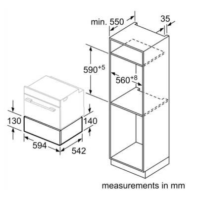 Вбудована вакуумна шафа Siemens BV830ENB1