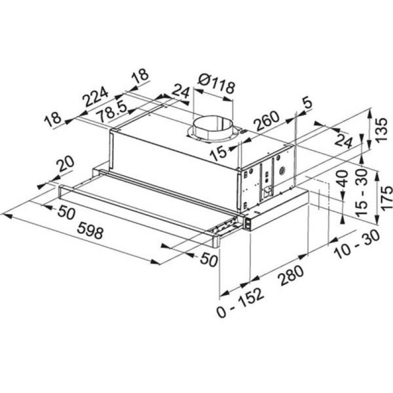 Витяжка телескопічна Franke Flexa FTC 632L GR/XS (315.0547.796)