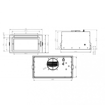 Витяжка, що вбудовується Elica LANE WH/A/52