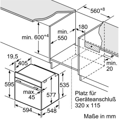 Духовка електрична Bosch HBG675BS1