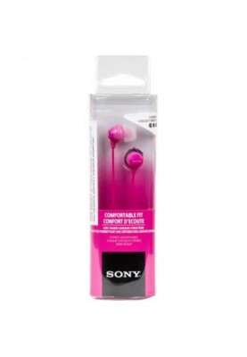 Навушники без мікрофона Sony MDR-EX15LP Pink