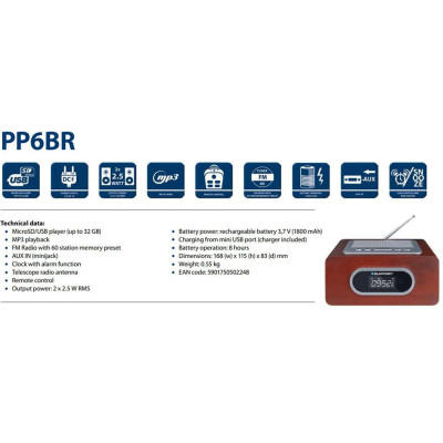 Радіоприймач Blaupunkt PP6BR