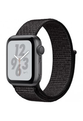 Смарт-годинник Apple Watch Nike+ Series 4 GPS 40mm Gray Alum. w. Black Nike Sport l. Gray Alum. (MU7G2)