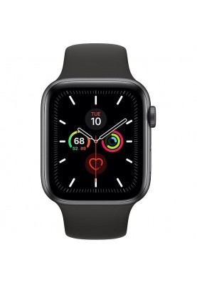 Смарт-годинник Apple Watch Series 5 LTE 44mm Space Gray Aluminum w. Black b.-Space Gray Aluminum (MWW12)