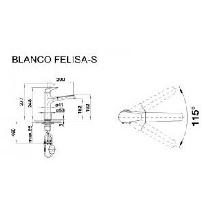Змішувач Blanco FELISA-S 520338