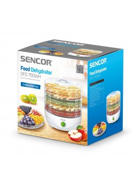 Сушарка для фруктів та овочів Sencor SFD 750WH