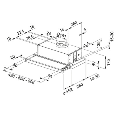 Витяжка телескопічна Franke Flexa FTC 632L WH (315.0547.797)