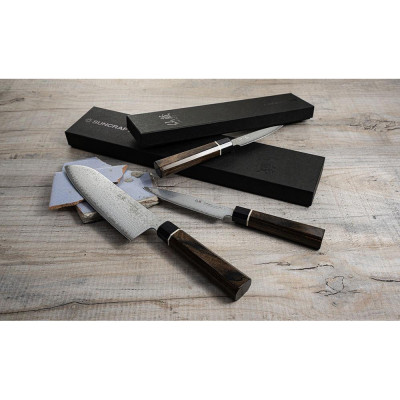 Японський ніж Santoku Suncraft Senzo Black (BD-04)