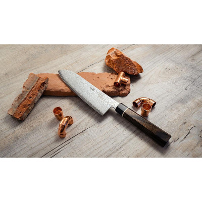Японський ніж Santoku Suncraft Senzo Black (BD-04)