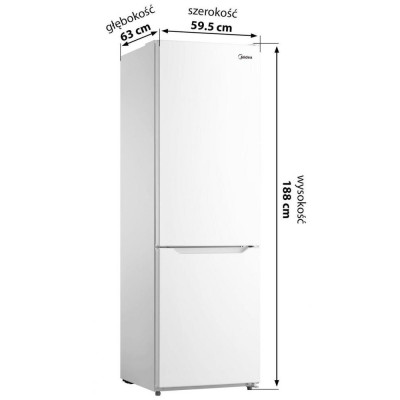 Холодильник із морозильною камерою Midea MDRB424FGF01I