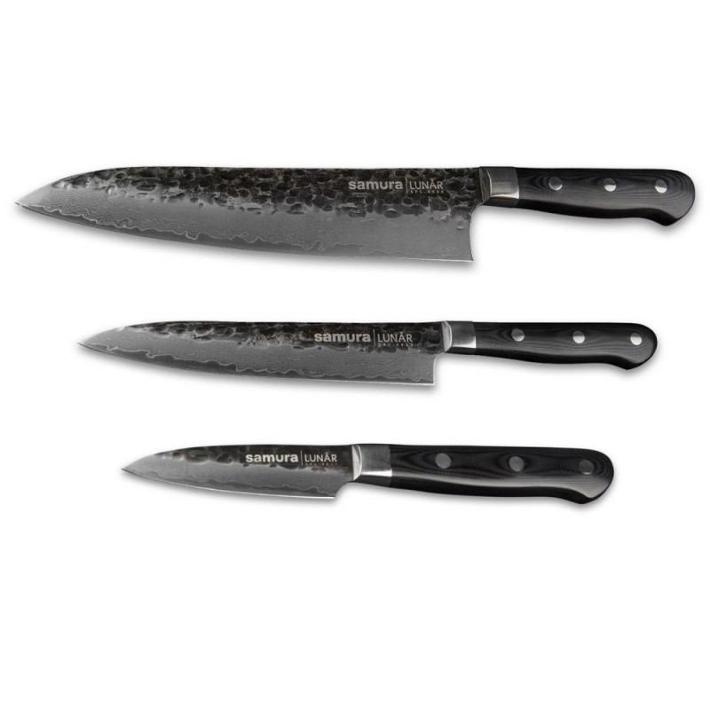 Набір із 3 кухонних ножів Samura PRO-S Lunar (SPL-0230)