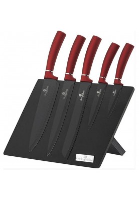 Набір ножів із 6 предметів Berlinger Haus Metallic Line Burgundy Edition (BH-2519)