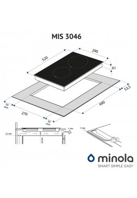 Варильна поверхня електрична Minola MIS 3046 KWH