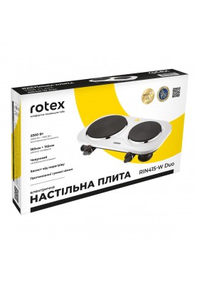 Настільна плита Rotex RIN415-W Duo