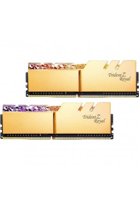 Пам'ять для настільних комп'ютерів G.Skill 64 GB (2x32GB) DDR4 3600 MHz Trident Z Royal Gold (F4-3600C18D-64GTRG)