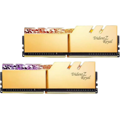 Пам'ять для настільних комп'ютерів G.Skill 64 GB (2x32GB) DDR4 3600 MHz Trident Z Royal Gold (F4-3600C18D-64GTRG)