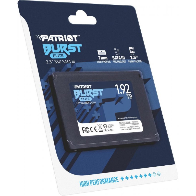 SSD накопичувач PATRIOT Burst Elite 1.92 TB (PBE192TS25SSDR)