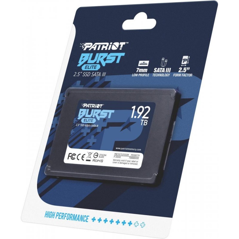 SSD накопичувач PATRIOT Burst Elite 1.92 TB (PBE192TS25SSDR)