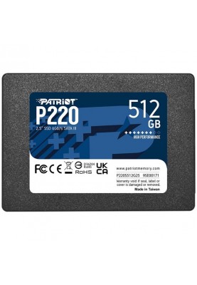 SSD накопичувач PATRIOT P220 512 GB (P220S512G25)