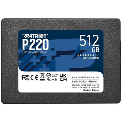 SSD накопичувач PATRIOT P220 512 GB (P220S512G25)