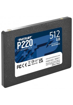 SSD накопичувач PATRIOT P220 512 GB (P220S512G25)