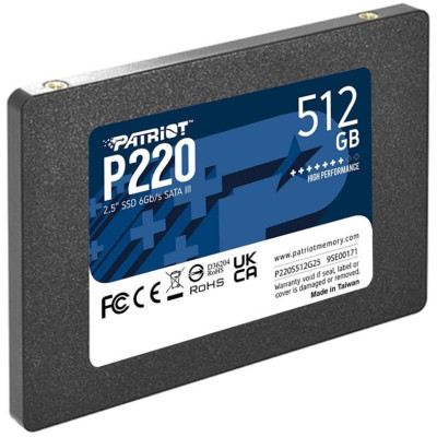 SSD накопичувач PATRIOT P220 512 GB (P220S512G25)