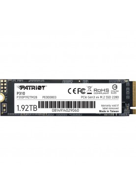 SSD накопичувач PATRIOT P310 1.92 TB (P310P192TM28)