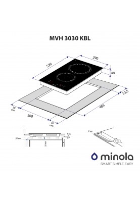 Варильна поверхня електрична Minola MVH 3030 KBL