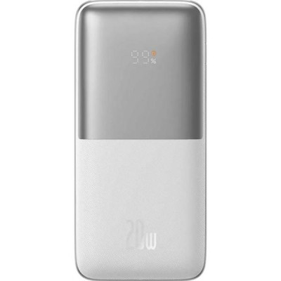 Зовнішній акумулятор (павербанк) Baseus Bipow Pro Digital Display 20W 10000 mAh White (PPBD040102)