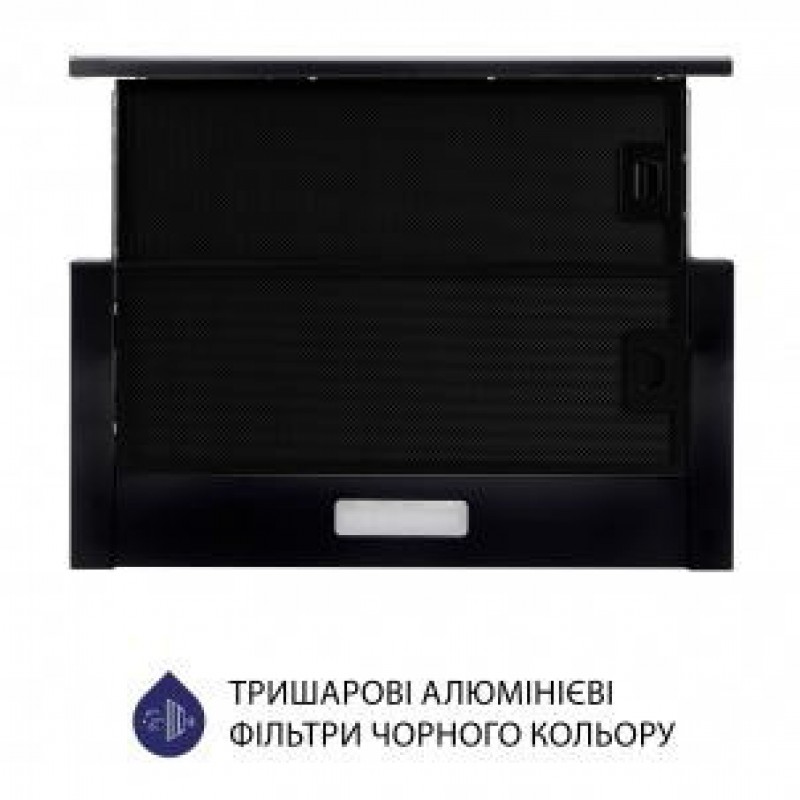 Телескопічна витяжка Minola HTLS 6634 BLF 1000 LED GLASS