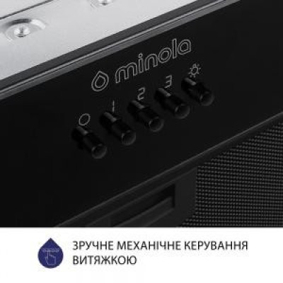 Вбудована витяжка Minola HBI 52622 BL GLASS 700 LED