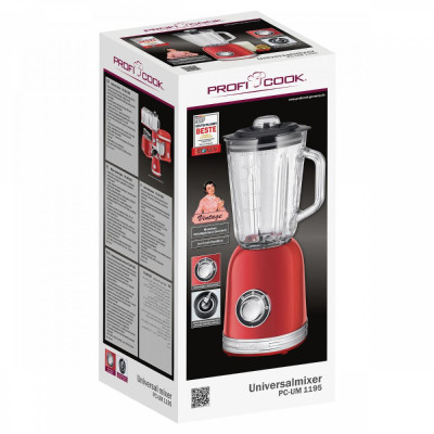 Блендер стаціонарний ProfiCook PC-UM 1195 Red