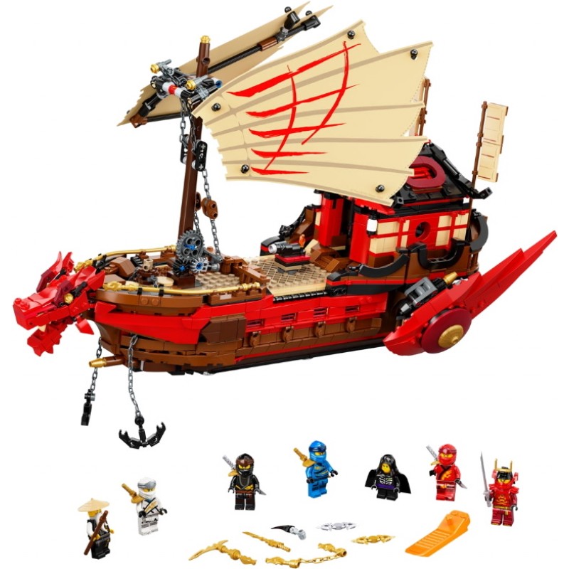 Блоковий конструктор LEGO Ninjago Літаючий корабель Майстри Ву (71705)