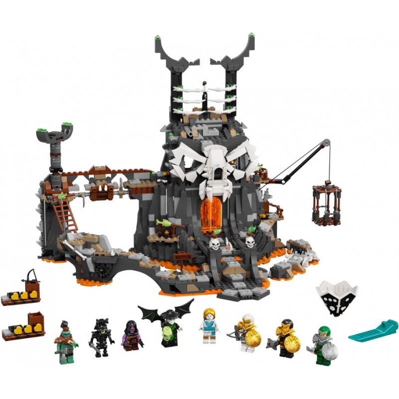 Блоковий конструктор LEGO Ninjago Підземелля чаклуна-скелета 1 171 деталь (71722)