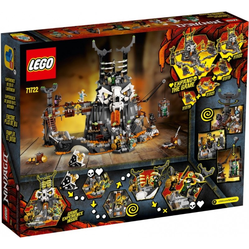 Блоковий конструктор LEGO Ninjago Підземелля чаклуна-скелета 1 171 деталь (71722)