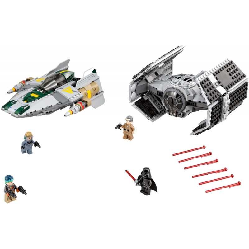 Блоковий конструктор LEGO Star Wars Винищувач TIE Дарта Вейдера і винищувач A-Wing (75150)