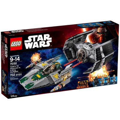 Блоковий конструктор LEGO Star Wars Винищувач TIE Дарта Вейдера і винищувач A-Wing (75150)