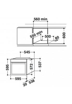 Духовка електрична Whirlpool AKP 738 NB