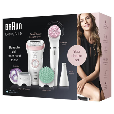 Епілятор Braun Silk-epil 9 SkinSpa SensoSmart SES 9/985 BS Епілятор Braun Silk-epil 9 SkinSpa SensoSmart SES 9/985 BS