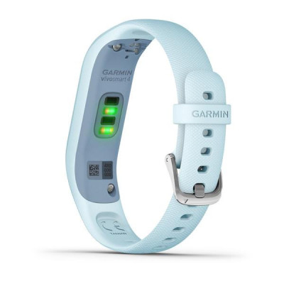 Фітнес-браслет Garmin Vivosmart 4 Azure Blue with Silver Hardware Small/Medium (010-01995-14)