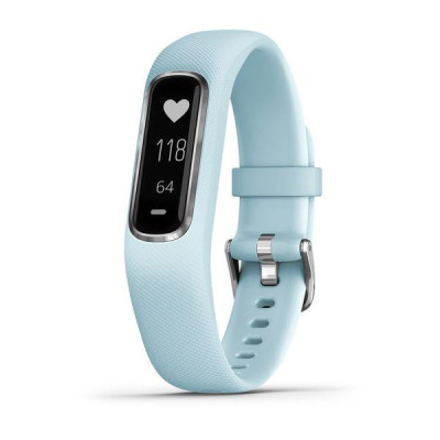 Фітнес-браслет Garmin Vivosmart 4 Azure Blue with Silver Hardware Small/Medium (010-01995-14)