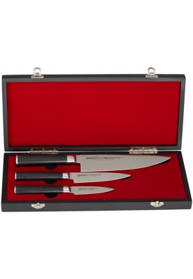 Набір з 3-х кухонних ножів у подарунковій коробці, Samura "Mo-V Stonewash" (SM-0220B)