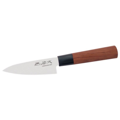 Ніж кухонний овочевий, 100 мм, KAI Seki Magoroku Red Wood (MGR-0100P)