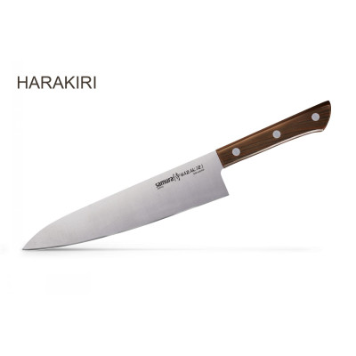 Ніж кухонний Samura Harakiri Шеф, 208 мм, Wood SHR-0085WO