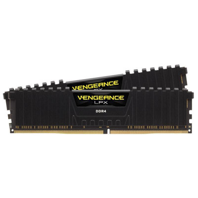 Пам'ять Corsair 16 GB (2x8GB) DDR4 3600 MHz Vengeance LPX Black (CMK16GX4M2D3600C16)