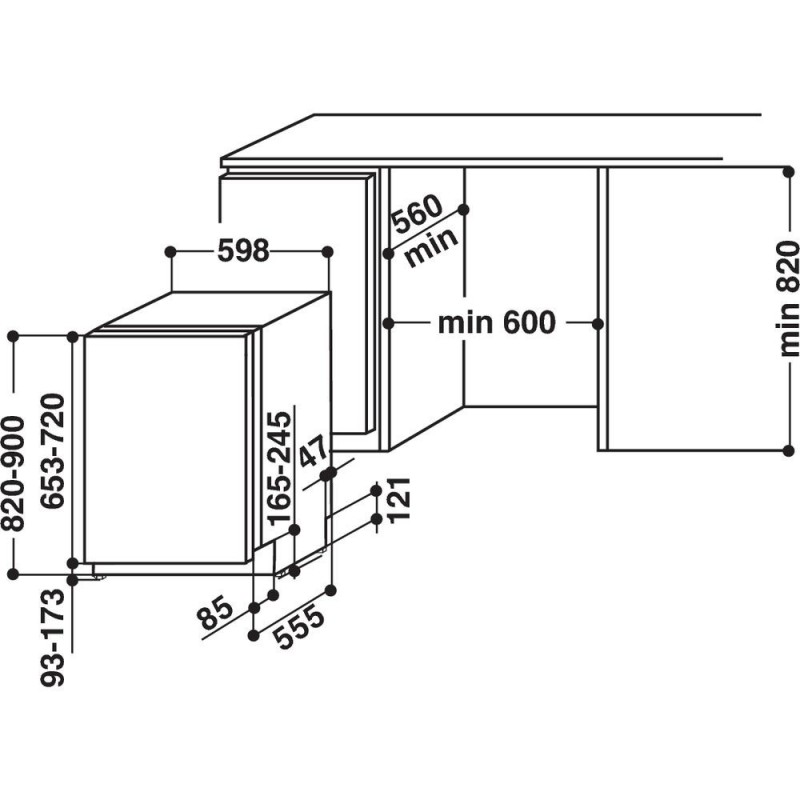 Посудомийна машина Whirlpool WIC 3C23 PEF