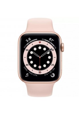 Смарт-годинник Apple Watch Series 6 GPS + Cellular 44mm Gold Aluminum Case with Pink Sand Sport Band (M07G3, MG2D3)